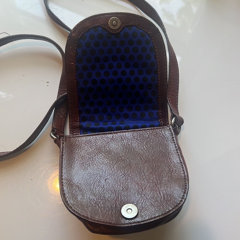 Rebecca minkoff bag! Brown leather silver studs - Picture 3 of 6